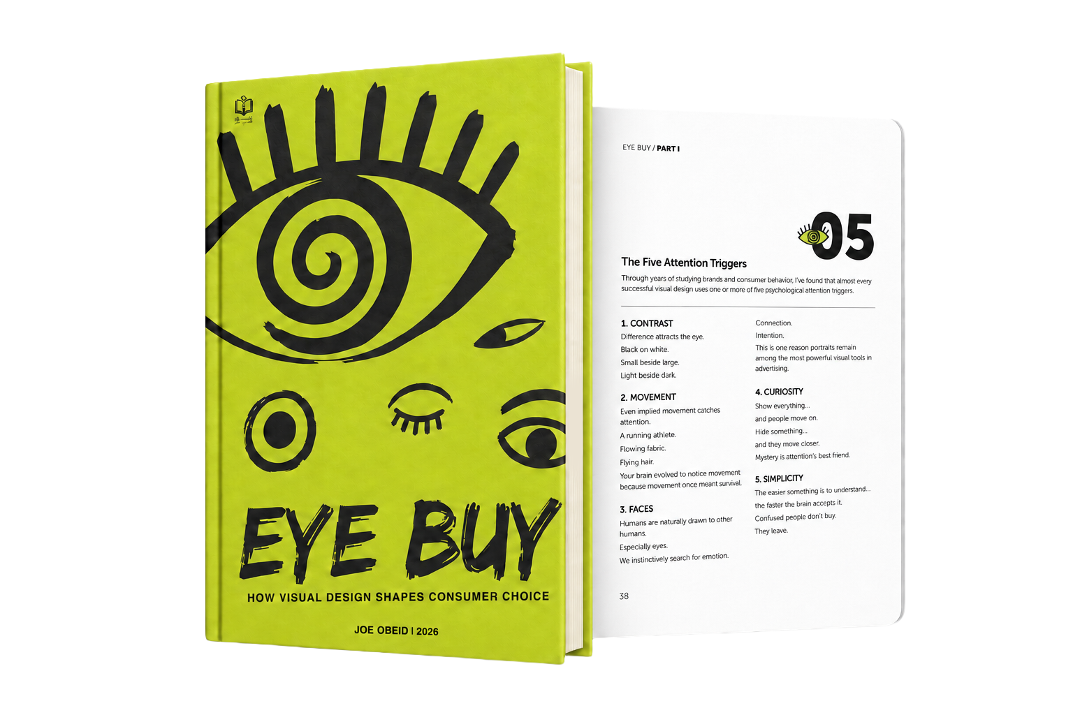 Eye Buy book, front and back cover mockup
